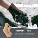 Calcetines deportivos con protección antimosquitos y antigarrapatas – Beige / 1 par