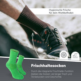 Calcetines deportivos con protección antimosquitos y antigarrapatas – Verde hierba / 3 pares
