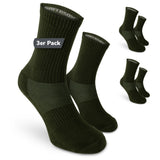 Calcetines deportivos con protección antimosquitos y antigarrapatas – Verde oliva / 3 pares
