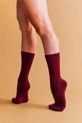 Dance Socks Bordeaux / 1 Pair