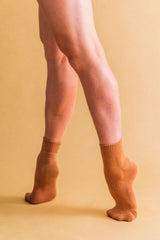 Dance Socks Ankle Cinnamon / 1 Pair