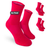 Tick & Mosquito Repellent Sports Socks - Pink / 3 Pairs