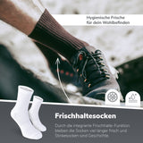 Tick & Mosquito Repellent Sports Socks - White / 3 Pairs